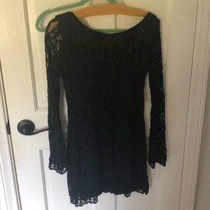 Black lace dress
